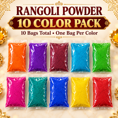 Rangoli Powder 10 Colors - 750gms Approx