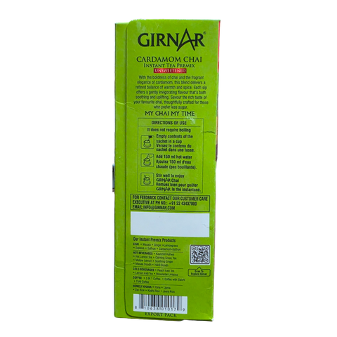 Girnar Unsweet Cardamom Tea Premix (10 Sachets)