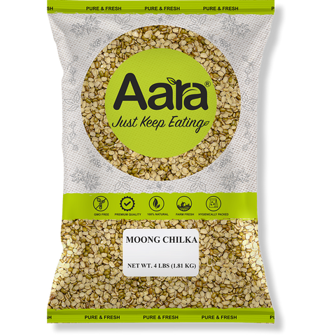 Aara Moong Chilka Green Gram Split Premium Indian Lentils