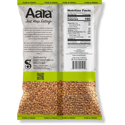 Aara Kala Chana (Black Chickpeas) | Protein-Rich Indian Legume | Premium Quality