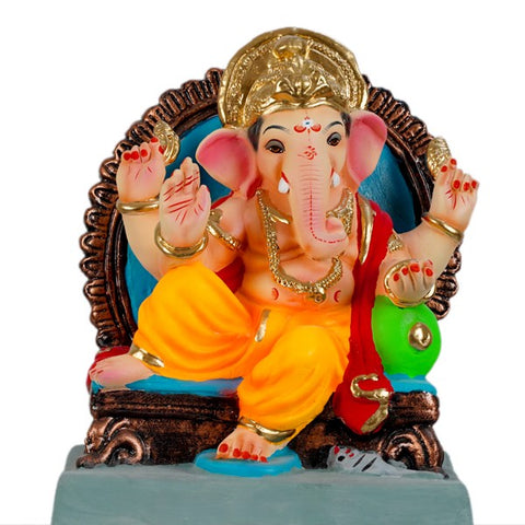 Eco-Friendly Clay Ganesh Idols 12 Inches (EF19)