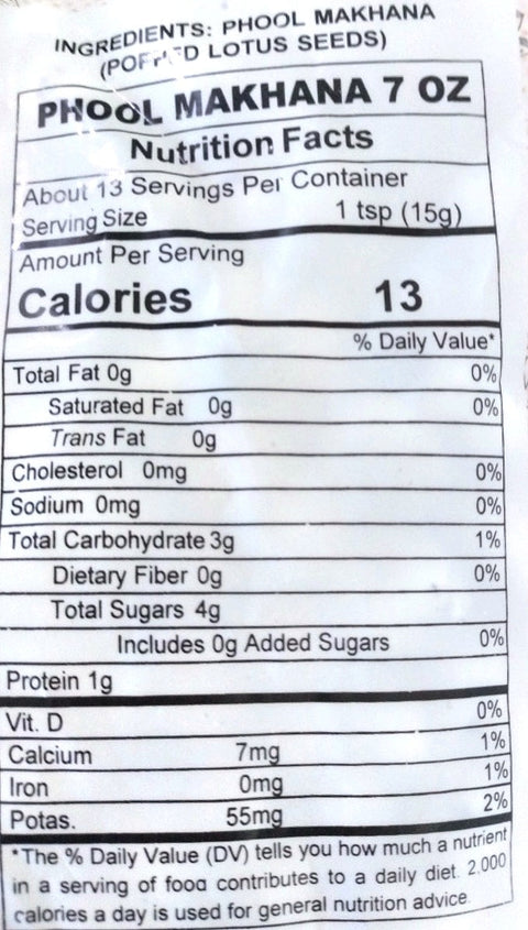 Aara Phool Makhana – Lotus Seeds | Fox Nuts – 200g | Healthy Indian Snack | Superfood