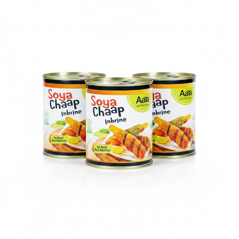 Aara Soya Chaap – 850g (Pack of 3) | Plant-Based Protein | Authentic Indian Vegetarian Meat Alternative