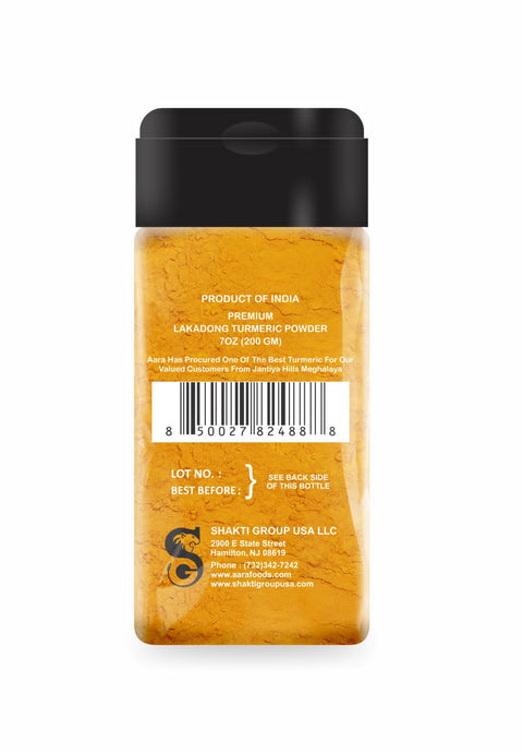 Aara Premium Lakadong Turmeric Powder - 7oz (200Gms)