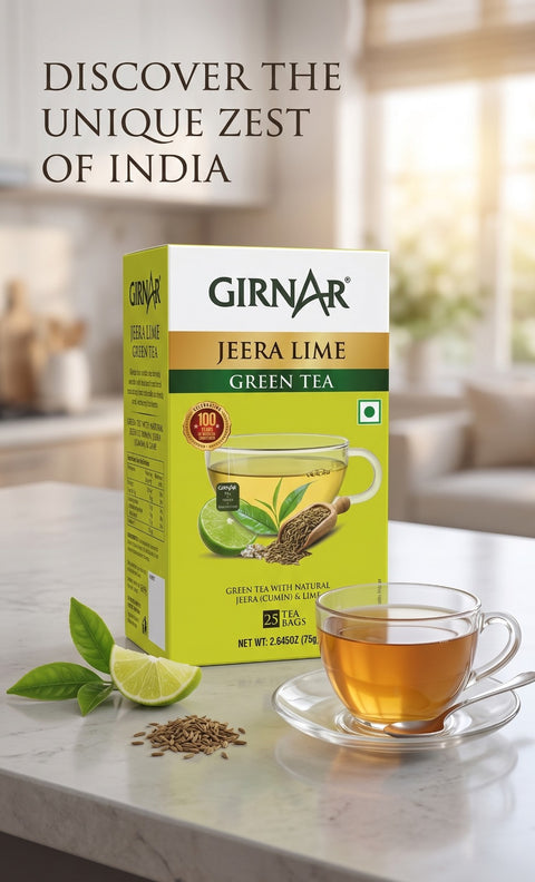 Girnar Jeera Lime Green Tea - 25 tea bags