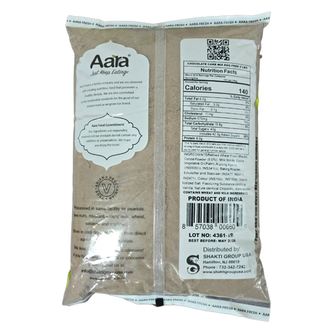Aara Eggless Cake Mix – Chocolate Flavor – 5LB | Easy Bake | Vegetarian