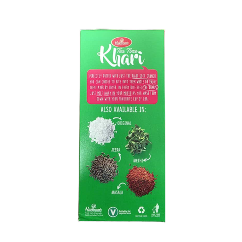 Haldiram’s Whole Wheat Khari - 400gm | Flaky Puff Pastries | Authentic Indian Snack