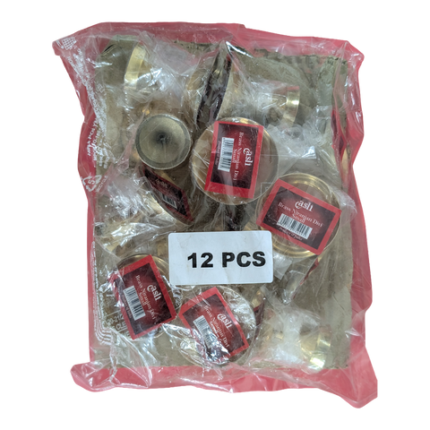 Brass Niranjan Divi Small 12 Pcs