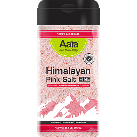 Aara Pink Himalayan Rock Salt Powder - Premium Sendha Namak, 2 lb Bottle