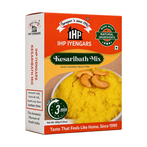 IHP Iyengars Kesaribhat Mix, 200g - Authentic South Indian Instant Sweet Semolina Dessert