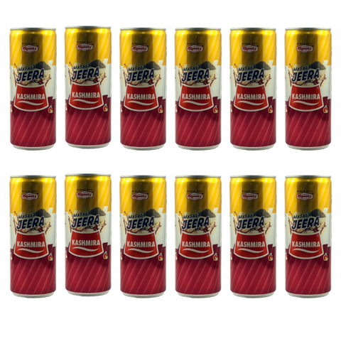 Kashmira Jeera Soda (Tin) – 250ml x 12 Pack | Refreshing Indian Spiced Drink