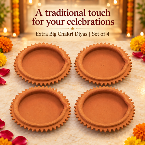 Extra Big Chakri Diya 4pc