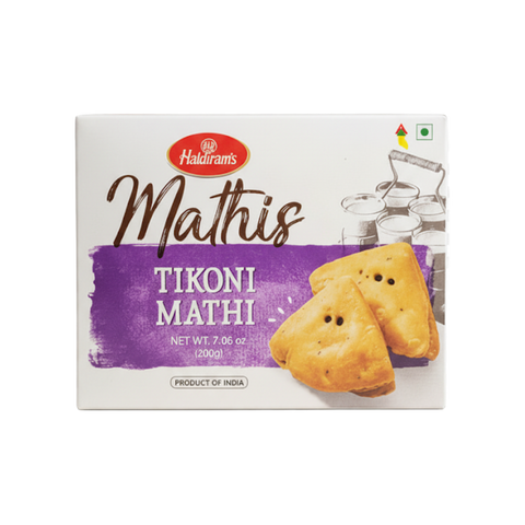 Haldiram’s Tikoni Mathi – 200g (7.06oz) | Authentic Indian Snack | Crispy & Flaky Savory Delight