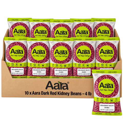 Wholesale Aara Dark Red Kidney Beans - 4 lb  - 10 Pack (1 Case)