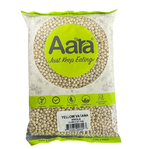 Wholesale Aara Yellow Vatana (Yellow Peas) - 4 lb  - 10 Pack (1 Case)