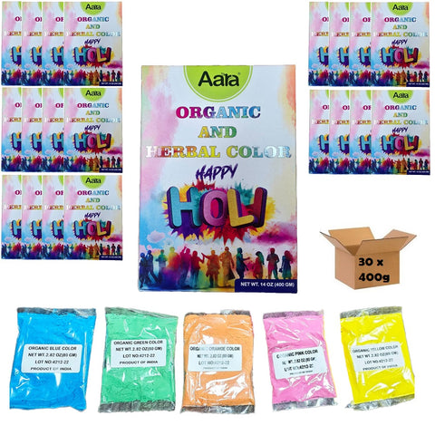 11 Lbs Bulk Holi Color Powder 12 Boxes X 400g - Variety Colors