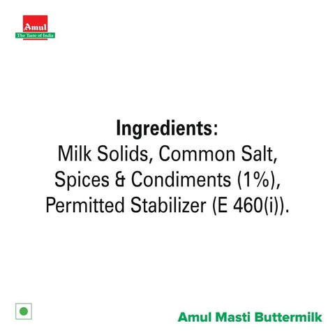 Amul Masti Buttermilk (Chaas) – 1L x 2 Pack | Refreshing Indian Beverage | Ready to Drink