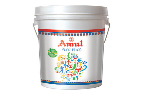 Amul Pure Cow Ghee – 10KG Tin | Wholesale Pack | Premium Desi Ghee for Cooking & Sweets