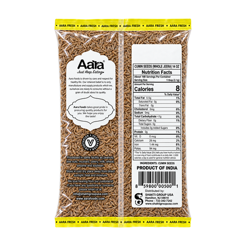 Aara Cumin Seeds (Jeera) Whole | Aromatic Indian Spice