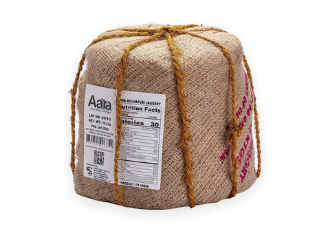 Aara Kolhapuri Jaggery Traditional Indian Natural Cane Sugar Sweetener