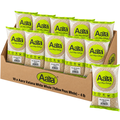 Wholesale Aara Yellow Vatana (Yellow Peas) - 4 lb  - 10 Pack (1 Case)