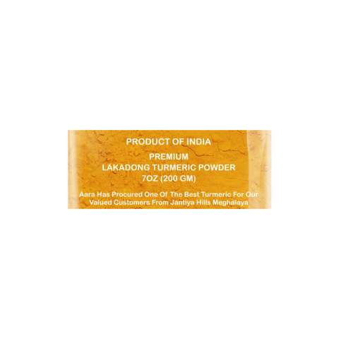 Aara Premium Lakadong Turmeric Powder - 7oz (200Gms)
