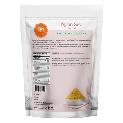 G2I Nylon Sev 400g – Fine Sev Indian Snack, Traditional Namkeen