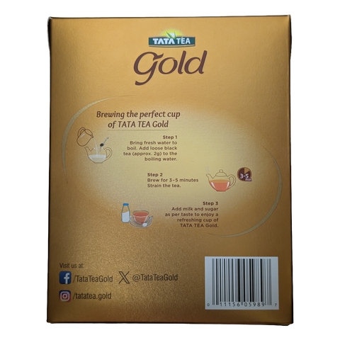 Tata Gold Tea | Premium Assam & Darjeeling Blend | Strong & Refreshing Flavor
