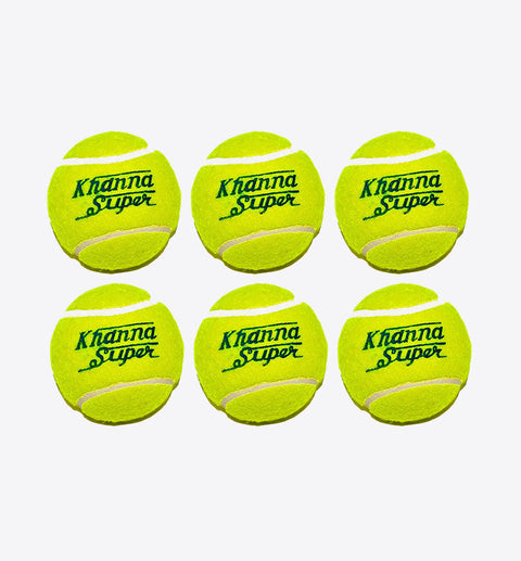 Khanna Tennis Cricket Balls - 6 Balls