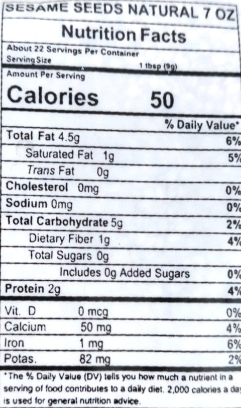 Aara Sesame Natural Seeds