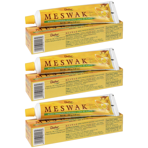 Dabur Meswak Toothpaste – Herbal Toothpaste with Meswak – 200gm × 3