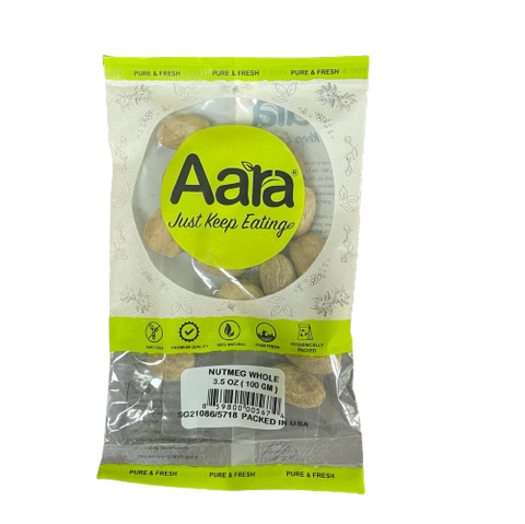 Aara Whole Nutmeg Premium Indian Spice for Cooking and Baking