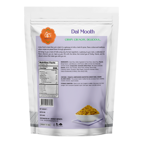 G2I Dal Mooth 400g – Crispy Lentil & Sev Mix, Traditional Indian Namkeen Snack