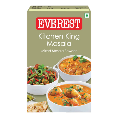 Everest Kitchen King Masala, Authentic Indian Spice Blend, 100g Box
