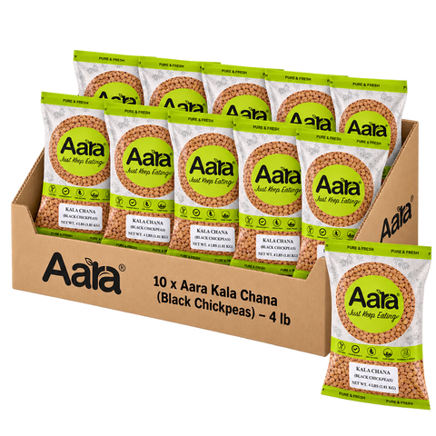 Wholesale Aara Kala Chana - 4 lb  - 10 Pack (1 Case)