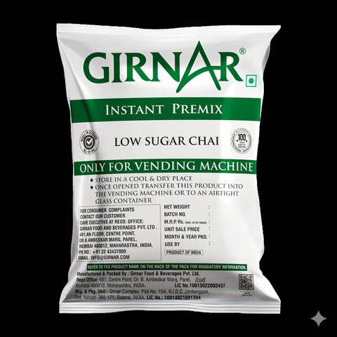 Girnar Low Sugar Instant Coffee Premix, Unsweetened, 1 KG