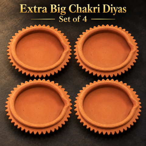 Extra Big Chakri Diya 4pc