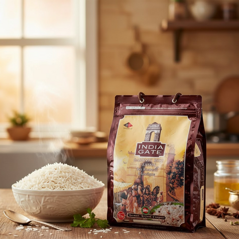 India Gate Classic Basmati Rice – 10 LB | Extra Long Grain Aged Rice | Premium Biryani Rice | Aromatic & Fluffy Texture