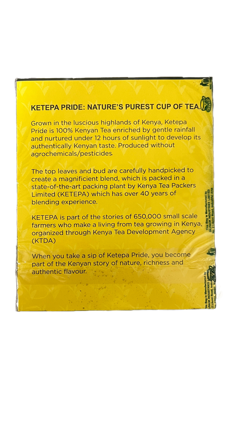 Ketepa Pride Kenya Tea Bags – 100 Count | Premium Kenyan Black Tea