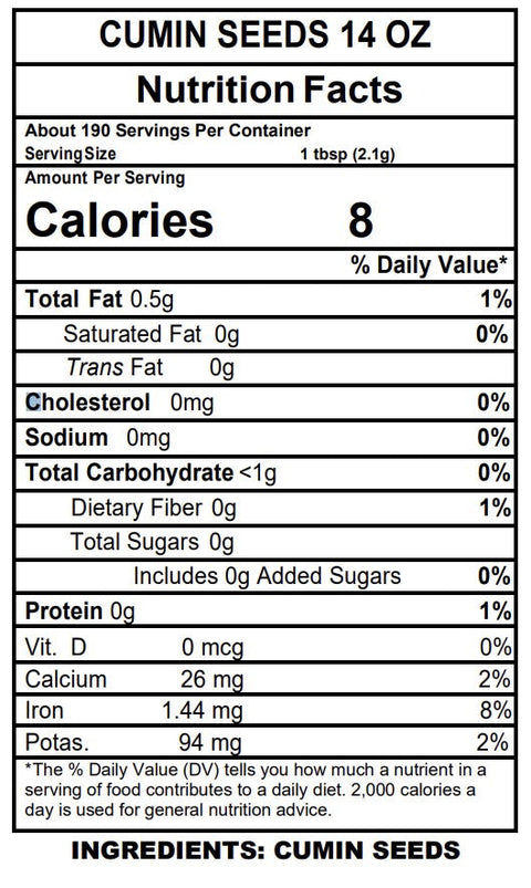 Aara Cumin Seeds (Jeera) Whole | Aromatic Indian Spice