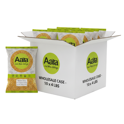 Wholesale Aara Yellow Moong Dal - 4 lb  - 10 Pack (1 Case)