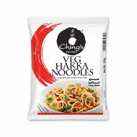 Ching's Secret Veg Hakka Noodles, Authentic Indo-Chinese Stir-Fry, 100% Vegetarian, 560g (19.75 oz) Export Pack