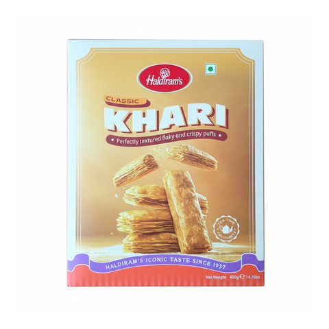 Wholesale Haldiram Khari Plain Puff 400 gm  X 12 Pcs