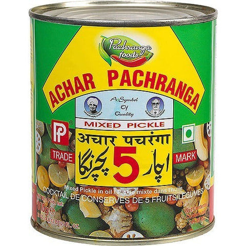 Pachranga Foods Mixed Pickle – 800g Tin | Authentic Punjabi Achar | Spicy & Tangy Blend of Vegetables | Traditional Indian Taste