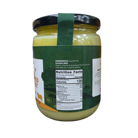 Amul Gir Cow A2 Desi Ghee, Pure Clarified Butter in Glass Jar, 15.9 oz (1 Lb)