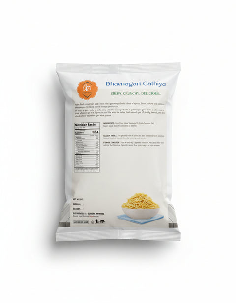 G2i Bhavnagari Gathiya 14 OZ (400 GM) | Gateway 2 India | Crispy | Crunchy | Delicious