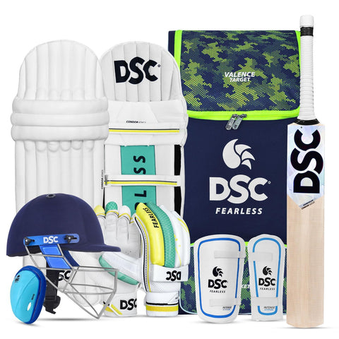 DSC Premium Complete Kit with Helmet Cricket Kit, Size - FS Right Hand, Assorted