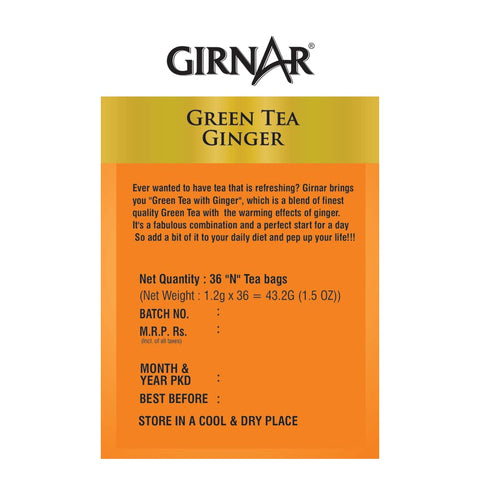 Girnar Ginger Green Tea (36 Tea Bags)