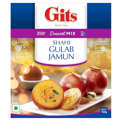 Gits Shahi Gulab Jamun (Dessert Mix) - 5.25 Oz (150 Gm)