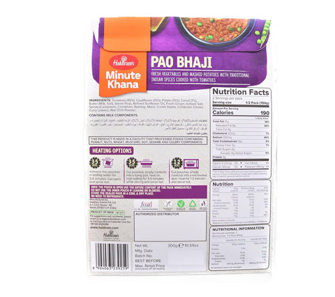 Haldiram's Minute Khana Pao Bhaji 300gm